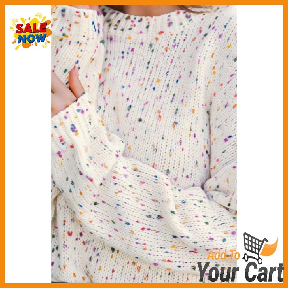 Lightweight Ribbed Pullover Sweater Long Sleeve C… - image 8